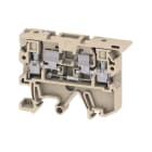 WEIDMULLER - Morsetto componibile portafusibile, Collegamento a vite, beige / giallo, 4 mm², 6.3 A, 24 V, Numero di collegamenti: 2, Numero di piani: 1, TS 35, TS