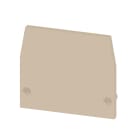 WEIDMULLER - Piastra terminale per morsetti, beige, Posizione verticale: 22.5 mm, Larghezza: 1.5 mm, V-2, PA 66, bloccabile: Sì