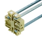 WEIDMULLER - Supporto per barra collettrice, argento, 100 °C, Larghezza: 65 mm, V-2, poliammide 66