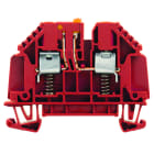 WEIDMULLER - Morsetto sezionatore di prova, Collegamento a vite, rosso, 4 mm², 32 A, 500 V, Numero di collegamenti: 2, Numero di piani: 1