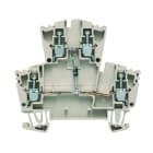 WEIDMULLER - Morsettiera portacomponenti, Collegamento a vite, Beige scuro, 2.5 mm², 400 V, 400 V, Numero di collegamenti: 4, Numero di piani: 2, TS 35