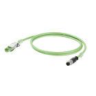 WEIDMULLER - Cavo PROFINET (preconfezionato), Codificato D M12 – pin diritto IP67, RJ45 IP20, Numero di poli: 4, Lunghezza: 1.5 m