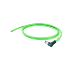 WEIDMULLER - Cavo PROFINET (preconfezionato), Codificato D M12 – pin angolato IP67, aperto, Numero di poli: 4, Lunghezza: 15 m