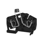 WEIDMULLER - Morsettiera portacomponenti, Molla autobloccante, Nero grafite, 6 mm², 1000 V, 1000 V, Numero di collegamenti: 2, Numero di piani: 1, TS 35