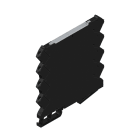 WEIDMULLER - Set di custodie per guide DIN (custodia modulare), Larghezza: 6.3 , IP20, PA 66 GF 30, Plastica, nero