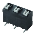 WEIDMULLER - Morsetto per circuito stampato, 630 V, 17.5 A, Passo in mm: 7.50, 1.5 mm², Numero di poli: 3, PUSH IN con attuatore, Collegamento a saldare SMD, 180°,