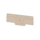 WEIDMULLER - Piastra terminale per morsetti, Beige scuro, Posizione verticale: 75.55 mm, Larghezza: 2.1 mm, V-0, Wemid, bloccabile: Sì