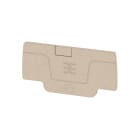 WEIDMULLER - Piastra terminale per morsetti, Beige scuro, Posizione verticale: 52.76 mm, Larghezza: 2.1 mm, V-0, Wemid, bloccabile: Sì