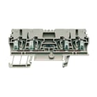 WEIDMULLER - Morsettiera portacomponenti, Molla autobloccante, Beige scuro, 2.5 mm², 400 V, 400 V, Numero di collegamenti: 4, Numero di piani: 1, TS 35