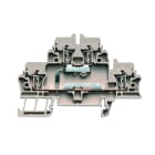 WEIDMULLER - Morsettiera portacomponenti, Molla autobloccante, Beige scuro, 2.5 mm², 500 V, 500 V, Numero di collegamenti: 4, Numero di piani: 2, TS 35
