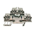 WEIDMULLER - Morsettiera portacomponenti, Molla autobloccante, Beige scuro, 2.5 mm², 500 V, 500 V, Numero di collegamenti: 4, Numero di piani: 2, TS 35