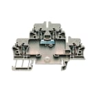 WEIDMULLER - Morsettiera portacomponenti, Molla autobloccante, Beige scuro, 2.5 mm², 500 V, 500 V, Numero di collegamenti: 4, Numero di piani: 2, TS 35