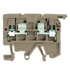 WEIDMULLER - Morsetto componibile portafusibile, Collegamento a vite, Beige scuro, 4 mm², 6.3 A, 500 V, Numero di collegamenti: 2, Numero di piani: 1, TS 35, TS 32