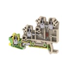 WEIDMULLER - Morsetto componibile per sensori e attuatori, Collegamento a vite, Beige scuro, 2.5 mm², 17.5 A, 250 V, Numero di collegamenti: 3, Numero di piani: 3,