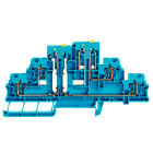 WEIDMULLER - Morsetto sezionatore di prova, Molla autobloccante, blu, 2.5 mm², 16 A, 400 V, Numero di collegamenti: 4, Numero di piani: 2