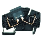 WEIDMULLER - Morsetto componibile portafusibile, Molla autobloccante, nero, 6 mm², 30 A, 250 V, Numero di collegamenti: 2, Numero di piani: 1, TS 35