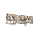 WEIDMULLER - Morsetto sezionatore di prova, PUSH IN, Beige scuro, 2.5 mm², 20 A, 500 V, Numero di collegamenti: 4, Numero di piani: 1