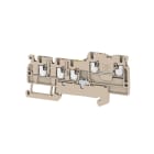 WEIDMULLER - Morsetto componibile per sensori e attuatori, PUSH IN, Beige scuro, 1.5 mm², 13.5 A, 250 V, Numero di collegamenti: 5, Numero di piani: 2, TS 35