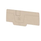 WEIDMULLER - Piastra terminale per morsetti, Beige scuro, Posizione verticale: 71.9 mm, Larghezza: 2.1 mm, V-0, Wemid, bloccabile: Sì