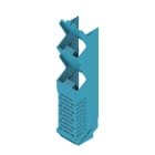 WEIDMULLER - Elemento laterale (custodia modulare), Larghezza: 22.5 , IP20 installato, Plastica, Azzurro