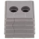WEIDMULLER - Passacavo fessurato (Sistema di inserimento cavi), 6.5 mm, 7 mm, -40 °C, 90 °C, TPE, Grigio chiaro