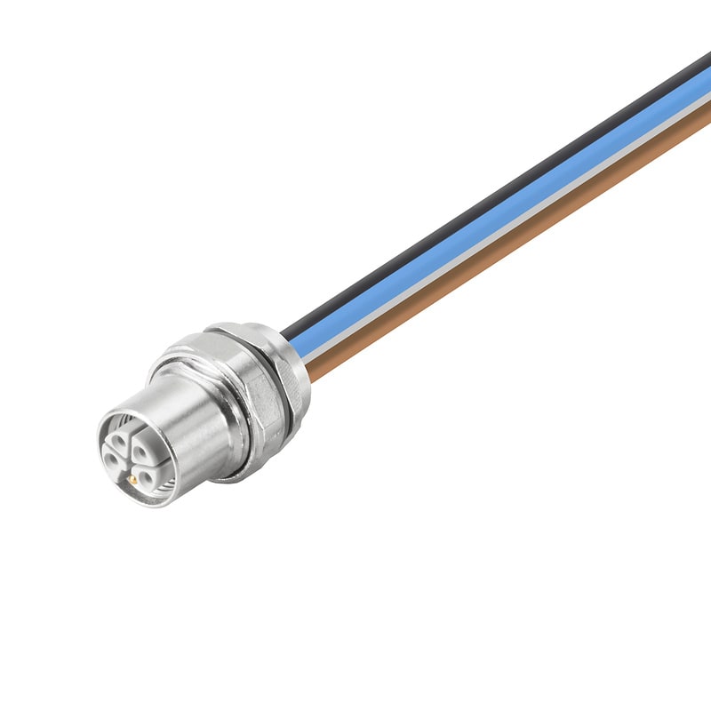 WEIDMULLER - Connettore circolare, integrato (con cavo), M12, Numero di poli: 5, 0.3 m, 1.5 mm²