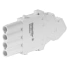 WEIDMULLER - Inserto modulo per connettori industriali (potenza/segnale), 250 V, 16 A, Numero di poli: 4, PUSH IN con attuatore, Femmina, Slot a innesto necessari: