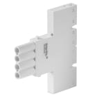 WEIDMULLER - Inserto modulo per connettori industriali (potenza/segnale), 250 V, 16 A, Numero di poli: 4, PUSH IN con attuatore, Femmina, Slot a innesto necessari: