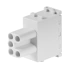 WEIDMULLER - Inserto modulo per connettori industriali (potenza/segnale), 400 V, 16 A, Numero di poli: 5, PUSH IN con attuatore, Femmina, Slot a innesto necessari: