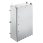WEIDMULLER - Custodia in metallo Ex, 800 x 1250 x 400 mm, spazzolato, Piastra a flangia: Sì, sotto, Chiusura a un quarto di giro con inserto quadrato