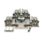 WEIDMULLER - Morsettiera portacomponenti, Molla autobloccante, beige, 2.5 mm², 500 V, 500 V, Numero di collegamenti: 4, Numero di piani: 2, TS 35
