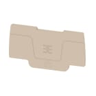 WEIDMULLER - Piastra terminale per morsetti, Beige scuro, Posizione verticale: 56.9 mm, Larghezza: 2.1 mm, V-0, Wemid, bloccabile: Sì