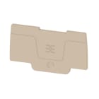 WEIDMULLER - Piastra terminale per morsetti, Beige scuro, Posizione verticale: 60.3 mm, Larghezza: 2 mm, V-0, Wemid, bloccabile: Sì