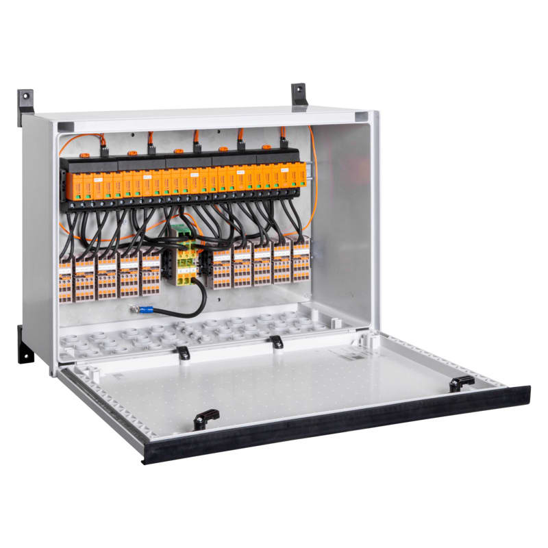 WEIDMULLER - Quadro di stringa (Fotovoltaico), PV Next, 1100 V, 10 MPP, 2 ingressi / 2 uscite per MPPT, Protezione contro le sovratensioni I / II, Pressacavo