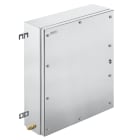 WEIDMULLER - Custodia in metallo Ex, 406 x 508 x 150 mm, lucidatura elettrochimica, Piastra a flangia: Sì, sotto, 4 cerniere e viti esagonali con testa a taglio M6