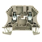 WEIDMULLER - Morsettiera portacomponenti, Collegamento a vite, Beige scuro, 4 mm², 250 V, 250 V, Numero di collegamenti: 2, Numero di piani: 1, TS 35