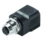 WEIDMULLER - Connettore a innesto passante (Industrial Ethernet), IP67, Collegamento 1: RJ45, Collegamento 2: M12, Schermatura: Sì