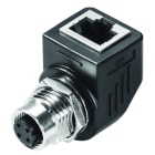 WEIDMULLER - Adattatore per spina IP67, Collegamento RJ45 90° IE-M12-ADAP A.