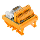 WEIDMULLER - Modulo d'interfaccia con morsetto, connettore, integrato, Connettori D-sub, a norma IEC 60807 / DIN 41652, Connettore maschio 15 poli, Collegamento a