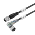 WEIDMULLER - Cavi sensore-attuatore, M12 / M12, Numero di poli: 3, 0.6 m, perno, dritto - presa, 90°, LED: Sì, Schermato: No