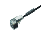 WEIDMULLER - Cavi della valvola (preconfezionati), Estremità cavo aperta - connettore per valvole, Forma C Industria (9,4 mm), Lunghezza del cavo: 5 m, PUR, nero