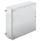 WEIDMULLER - Custodia in metallo Ex, 620 x 620 x 200 mm, lucidatura elettrochimica, Piastra a flangia: No, 4 cerniere e viti esagonali con testa a taglio M6 SW10