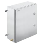 WEIDMULLER - Custodia in metallo Ex, 406 x 508 x 200 mm, lucidatura elettrochimica, Piastra a flangia: No, 4 cerniere e viti esagonali con testa a taglio M6 SW10,