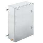 WEIDMULLER - Custodia in metallo Ex, 406 x 620 x 200 mm, lucidatura elettrochimica, Piastra a flangia: No, 4 cerniere e viti esagonali con testa a taglio M6 SW10