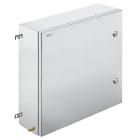 WEIDMULLER - Custodia in metallo Ex, 620 x 620 x 200 mm, lucidatura elettrochimica, Piastra a flangia: No, sotto, sinistra, destra, 4 cerniere e viti esagonali con