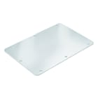 WEIDMULLER - Piastra a flangia, diritto, 117 x 568 x 3 mm, Piastre flangiate: sinistra, destra, acciaio inossidabile 1.4404 (316L), lucidatura elettrochimica, arge