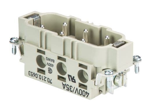 WIELAND ELECTRIC - MALE INSERTPOW STS     6 6,0 40 AG