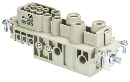WIELAND ELECTRIC - INSERTO FEMMINA  POW BUS    6/6 GC CA AG
