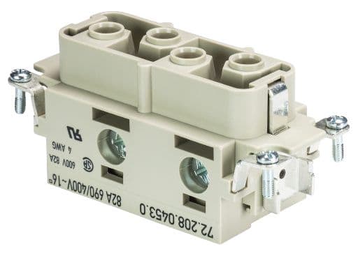 WIELAND ELECTRIC - INSERTO FEMMINA  POW BUS     4 16  64 AG
