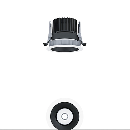 ZG LIGHTING - PANOS INF R100L 15W 927 LDO SP-BK WH